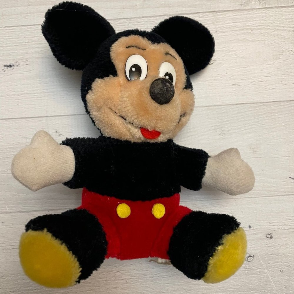 Vintage Mickey Mouse Plush Disneyland Walt Disney‎ World 7”